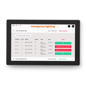 DALI-2 Display 7” til nødbelysning Plus sort