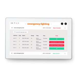 DALI-2 Display 7” til nødbelysning hvid