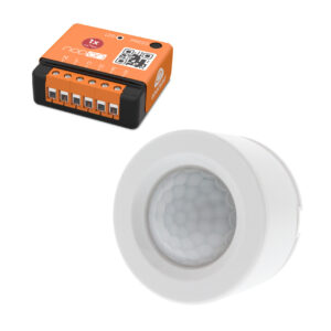 Forprogrammeret pakkeløsning med trådløs PIR og relæ modtager