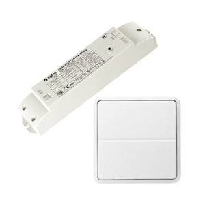 Forprogrammeret pakkeløsning med 50W/24V LED-driver og batteriløst tryk