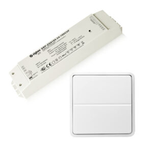 Forprogrammeret pakkeløsning med 100W/24V LED-driver og batteriløst tryk