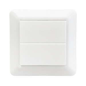 Tråd-og batteriløst tryk 2-taster Bluetooth Hvid