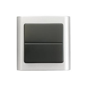 Tråd-og batteriløst tryk 2-taster BlueTooth Koksgrå