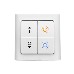 Tråd-og batteriløst tryk 4-taster BlueTooth m/TW ikoner